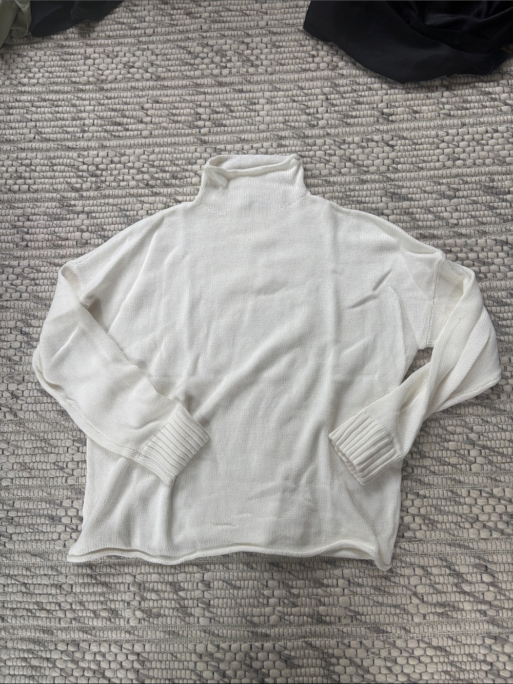 Perfect White Tee cotton rollneck